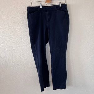 Old Navy Women's High-Rise Pixie Pants - Size 14, Navy, Good Condition